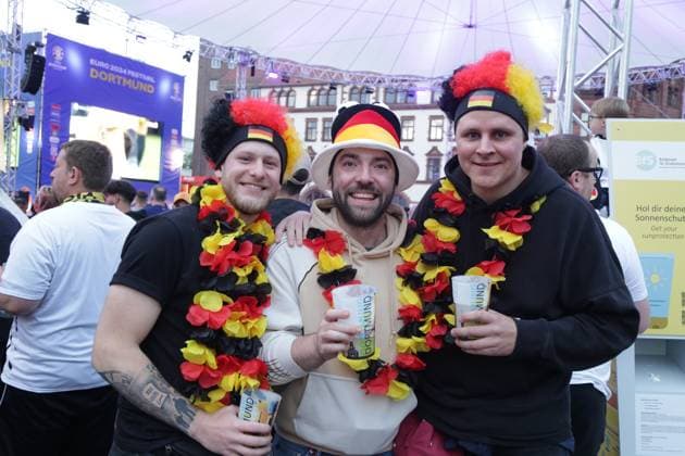 14 06 2024 Dortmund, Fanzone Friedensplatz, broadcast of opening match UEFA EURO2024 Germany vs. Scotland, final score 5 1