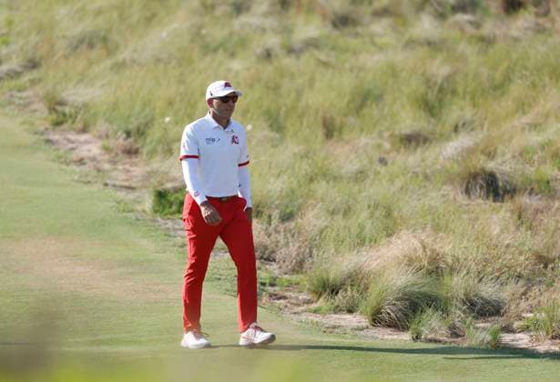 Sergio Garcia of Spain walks up the eighth fairway during the second round of the 124th U.S. Open golf championship at Pinehurst Resort & Country Club in Pinehurst, N.C. on Friday, June 14, 2024.  NCP20240614793 JOHNxANGELILLO