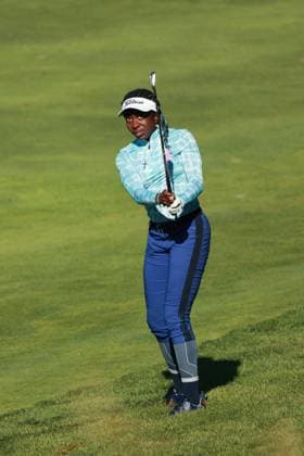 Meijer LPGA, Golf Damen Classic Georgia Iziegbe Oboh of Nigeria follows her shot toward the 16th green during Day Two of the Meijer LPGA Classic for Simply Give golf tournament at Blythefield Country Club in Belmont, MI, USA Friday, June 14, 2024. Belmont Michigan United States  Copyright: xJorgexLemusx originalFilename:lemus-meijerlp240614_npPl6.jpg