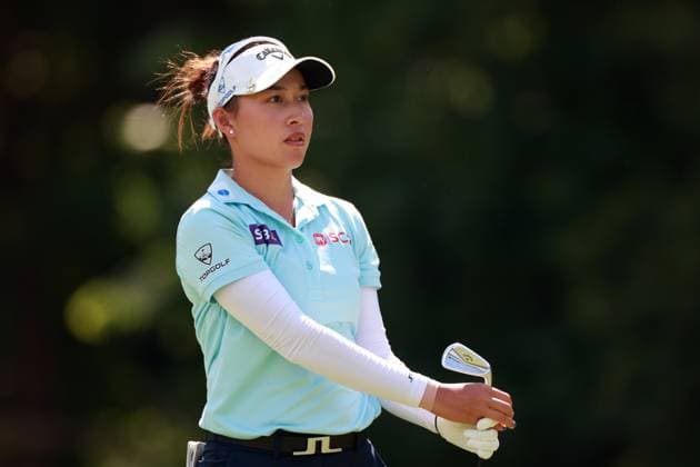 Meijer LPGA, Golf Damen Classic Atthaya Thitikul of Bangkok, Thailand looks from the 13th tee during the second round of the Meijer LPGA Classic for Simply Give golf tournament at Blythefield Country Club in Belmont, MI, USA Friday, June 14, 2024. Belmont Michigan United States  Copyright: xAmyxLemusx originalFilename:lemus-meijerlp240614_npqT6.jpg