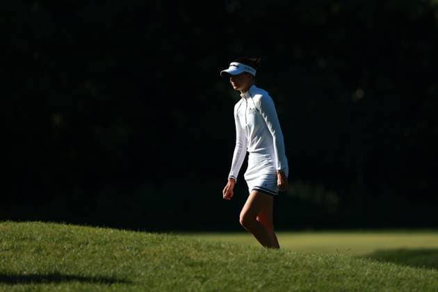 Meijer LPGA, Golf Damen Classic Esther Henseleit of Germany heads to the 12th hole during Day Two of the Meijer LPGA Classic for Simply Give golf tournament at Blythefield Country Club in Belmont, MI, USA Friday, June 14, 2024. Belmont Michigan United States  Copyright: xJorgexLemusx originalFilename:lemus-meijerlp240614_nps6k.jpg