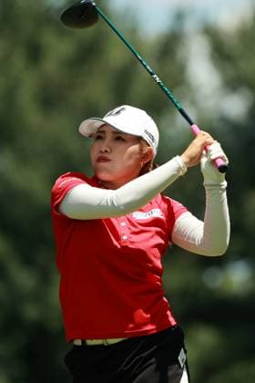 Meijer LPGA, Golf Damen Classic Ayaka Furue of Japan tees off on the 6th hole during Day Two of the Meijer LPGA Classic for Simply Give golf tournament at Blythefield Country Club in Belmont, MI, USA Friday, June 14, 2024. Belmont Michigan United States  Copyright: xJorgexLemusx originalFilename:lemus-meijerlp240614_npzlj.jpg