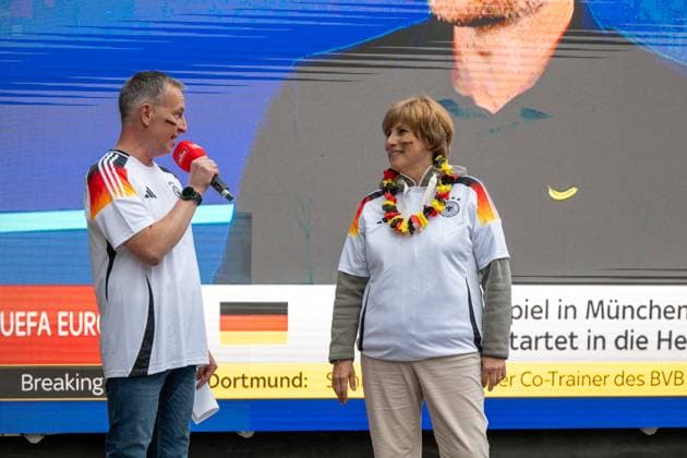 Fan Mile in Blankenhain well attended The Fan Mile in Blankenhain is open More than 1000 soccer fans watched the match between Germany and Scotland and celebrated their teams 5 1 victory