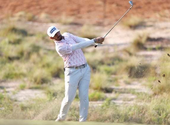 Matthieu Pavon of France hits an approach shot on the eighth fairway during the second round of the 124th U.S. Open golf championship at Pinehurst Resort & Country Club in Pinehurst, N.C. on Friday, June 14, 2024.  NCP20240614801 JOHNxANGELILLO