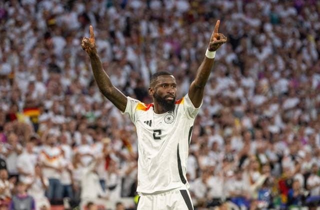 Football, Men, Season 2023 24, Euro 20204 Group A 1 Matchday in Munich, Germany Scotland 5 1 , Antonio Rüdiger Germany , 14 06 2024, Copyright: xMatthiasxKochx