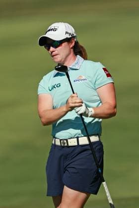 Meijer LPGA, Golf Damen Classic Leona Maguire of Ireland follows her fairway shot toward the 17th green during Day Two of the Meijer LPGA Classic for Simply Give golf tournament at Blythefield Country Club in Belmont, MI, USA Friday, June 14, 2024. Belmont Michigan United States  Copyright: xJorgexLemusx originalFilename:lemus-meijerlp240614_npflX.jpg