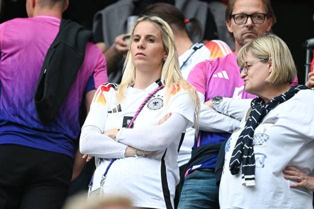 Euro 2024 Germany Scotland on 14 06 2024 at the Allianz Arena in Munich Sina Gross wife of Pascal Gross, Germany MT