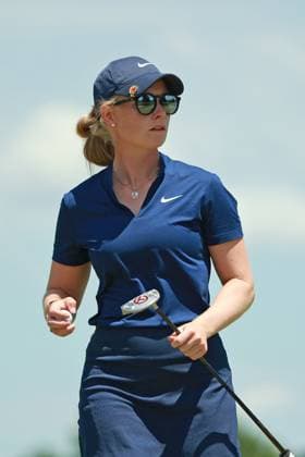 Meijer LPGA, Golf Damen Classic Frida Kinhult of Sweden completes the first hole during Day Two of the Meijer LPGA Classic for Simply Give golf tournament at Blythefield Country Club in Belmont, MI, USA Friday, June 14, 2024. Belmont Michigan United States  Copyright: xJorgexLemusx originalFilename:lemus-meijerlp240614_npv8a.jpg