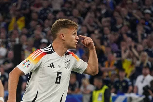 National team, Football, UEFA Euro2024, Euro 2024, Allianzarena, Munich, Germany Scotland Joshua Kimmich , Germany action, single image