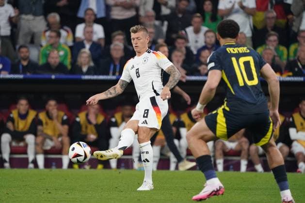 National team, Football, UEFA Euro2024, Euro 2024,Germany Scotland Allianzarena, Munich Toni Kroos, Germany ,Action, Single image