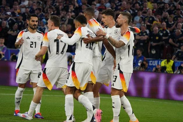 National team, Football, UEFA Euro2024, EM 2024,Germany Scotland Allianzarena, Munich Germany cheer
