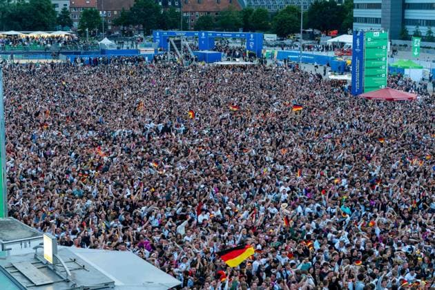 EURO 2024, Germany - Scotland, Public Viewing in Hamburg
