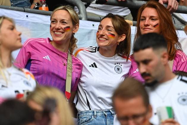 Lena WURZENBERGER center , girlfriend of national coach Julian NAGELSMANN GER , Player Women Group Phase Group A Germany GER Scotland SCO 5 1 on 14 06 2024 Soccer Arena Munich, Soccer UEFA EURO 2024 GERMANY from 14 06 2024 14 07 2024