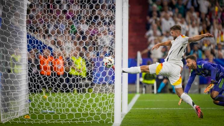 Munich, Germany 14th Jun 2024 Niclas Füllkrug DFB , Angus Gunn Sco Germany Scotland Germany Scotland 14 06 2024