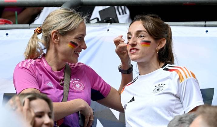 Soccer Euro 2024 group A opening match 14 06 2024 Germany Scotland Lena Wurzenberger re girlfriend of national coach Julian Nagelsmann Germany