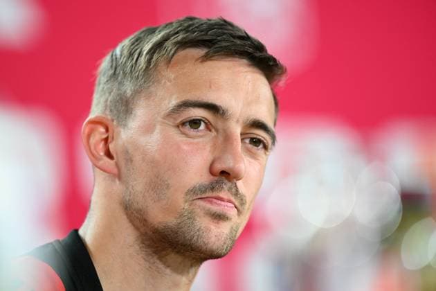 Belgium Media Activities - UEFA EURO, EM, Europameisterschaft,Fussball 2024 15 06 2024 FREIBERG AM NECKA, GERMANY - JUNE 15 : Castagne Timothy defender of Belgium talking to the press during a press conference, PK, Pressekonferenz of the Belgian Red Devils at the UEFA EURO 2024 European Football Championship tournament on June 15, 2024 in Freiberg am Necka, Germany, 15 06 2024 Freiberg am Necka Germany  Copyright: xVincentxKalutx