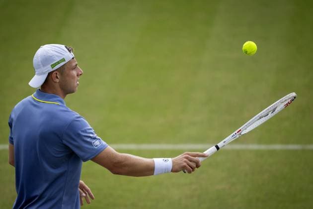 ROSMALEN - Tallon Greekpoor (NED) in the semi-final against Sebastian Korda (USA) on the eighth day of the Libema Open tennis tournament in Rosmalen. ANP SANDER KONING xVIxANPxSportx xxANPxIVx 501131380 originalFilename: 501131380.jpg