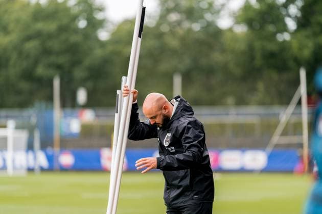 SOCCER - UEFA EURO, EM, Europameisterschaft,Fussball 2024 BERLIN,GERMANY,15.JUN.24 - SOCCER -UEFA EURO 2024, OEFB, Oesterreichischer Fussball-Bund, training. Image shows assistant coach Onur Cinel (AUT).  GEPAxpictures xJohannesxFriedl