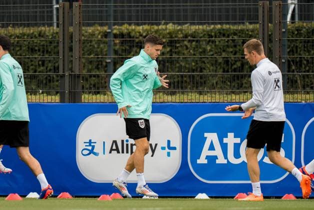 SOCCER - UEFA EURO, EM, Europameisterschaft,Fussball 2024 BERLIN,GERMANY,15.JUN.24 - SOCCER -UEFA EURO 2024, OEFB, Oesterreichischer Fussball-Bund, training. Image shows Christoph Baumgartner (AUT).  GEPAxpictures xJohannesxFriedl