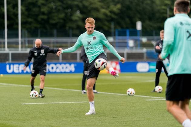 SOCCER - UEFA EURO, EM, Europameisterschaft,Fussball 2024 BERLIN,GERMANY,15.JUN.24 - SOCCER -UEFA EURO 2024, OEFB, Oesterreichischer Fussball-Bund, training. Image shows Philipp Lienhart (AUT).  GEPAxpictures xJohannesxFriedl