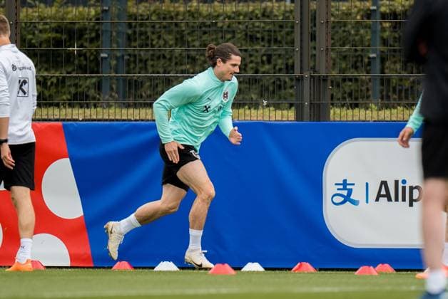 SOCCER - UEFA EURO, EM, Europameisterschaft,Fussball 2024 BERLIN,GERMANY,15.JUN.24 - SOCCER -UEFA EURO 2024, OEFB, Oesterreichischer Fussball-Bund, training. Image shows Marcel Sabitzer (AUT).  GEPAxpictures xJohannesxFriedl