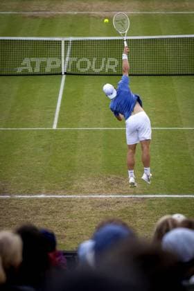 ROSMALEN - Tallon Greekpoor (NED) in the semi-final against Sebastian Korda (USA) on the eighth day of the Libema Open tennis tournament in Rosmalen. ANP SANDER KONING xVIxANPxSportx xxANPxIVx 501132694 originalFilename: 501132694.jpg