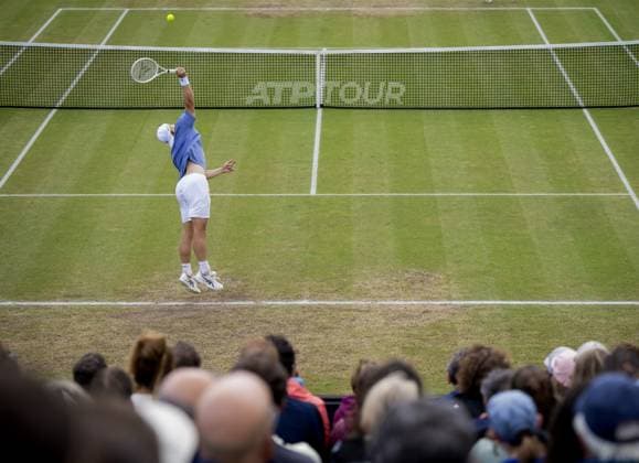 ROSMALEN - Tallon Greekpoor (NED) in the semi-final against Sebastian Korda (USA) on the eighth day of the Libema Open tennis tournament in Rosmalen. ANP SANDER KONING xVIxANPxSportx xxANPxIVx 501132704 originalFilename: 501132704.jpg