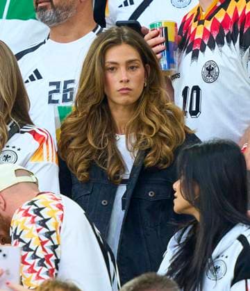 Sophia Weber, girlfriend of Kai Havertz, in the group stage match GERMANY - SCOTLAND 5-1 of the UEFA European Championships 2024 on Jun 14, 2024 in Munich, Germany.