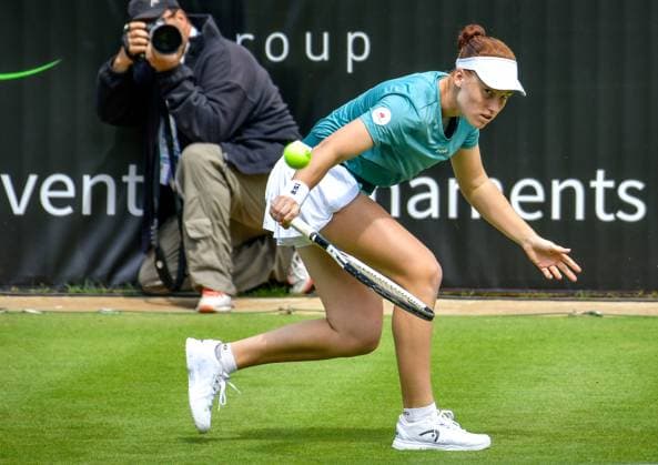 Sport Tennis, ecotrans Ladies Open 2024 in Berlin 15 06 2024, xdanx, Sport Tennis, ecotrans Ladies Open 2024 in Berlin, v l Ella Seidel GER in action Berlin Steffi Graf Stadion Berlin Germany DE Copyright: xDanielxLakomskix
