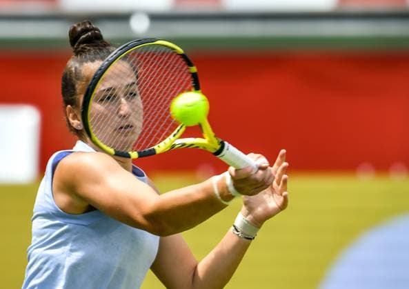 Sport Tennis, ecotrans Ladies Open 2024 in Berlin 15 06 2024, xdanx, Sport Tennis, ecotrans Ladies Open 2024 in Berlin, v l Emina Bektas USA in action Berlin Steffi Graf Stadion Berlin Germany DE Copyright: xDanielxLakomskix