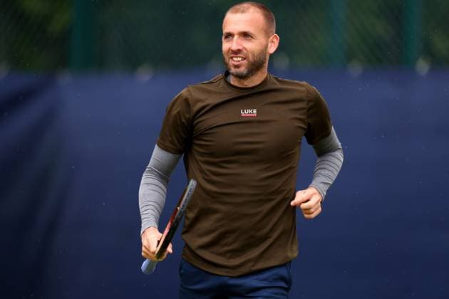 15th June 2024; Lexus Nottingham Tennis Centre, Nottingham, England; Rothesay Nottingham Open, Day 6; Daniel Evans during his practice session before his match with Charles Broom  ActionPlus12654630 ShaunxBrooks