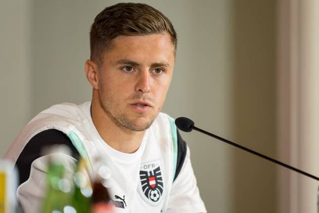 SOCCER - UEFA EURO, EM, Europameisterschaft,Fussball 2024 BERLIN,GERMANY,15.JUN.24 - SOCCER -UEFA EURO 2024, OEFB, Oesterreichischer Fussball-Bund, press conference, PK, Pressekonferenz Image shows Christoph Baumgartner (AUT).  GEPAxpictures xJohannesxFriedl
