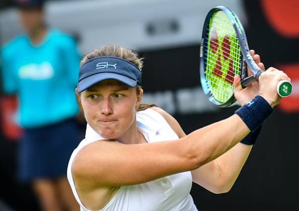 Sport Tennis, ecotrans Ladies Open 2024 in Berlin 15 06 2024, xdanx, Sport Tennis, ecotrans Ladies Open 2024 in Berlin, v l Lena Papadakis GER in action Berlin Steffi Graf Stadion Berlin Germany DE Copyright: xDanielxLakomskix