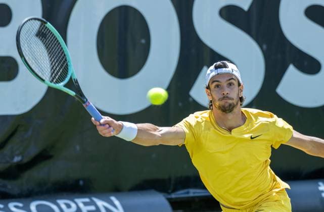 Lorenzo Musetti ITA xettx, Germany, Stuttgart, 15 06 2024, Tennis, Boss Open, 2024, Semifinal, L Musetti ITA M Berrettini ITA , TC Weissenhof, Center Court Photo A2 Bildagentur Peter Hartenfelser