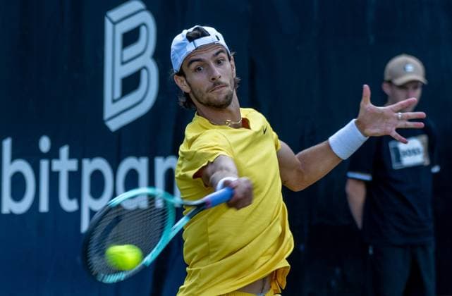 Lorenzo Musetti ITA xettx, Germany, Stuttgart, 15 06 2024, Tennis, Boss Open, 2024, Semifinal, L Musetti ITA M Berrettini ITA , TC Weissenhof, Center Court Photo A2 Bildagentur Peter Hartenfelser