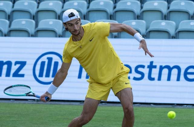 Lorenzo Musetti ITA xettx, Germany, Stuttgart, 15 06 2024, Tennis, Boss Open, 2024, Semifinal, L Musetti ITA M Berrettini ITA , TC Weissenhof, Center Court Photo A2 Bildagentur Peter Hartenfelser