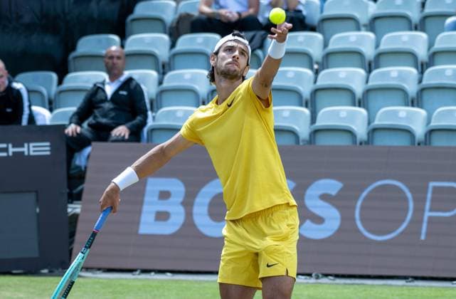 Lorenzo Musetti ITA xettx, Germany, Stuttgart, 15 06 2024, Tennis, Boss Open, 2024, Semifinal, L Musetti ITA M Berrettini ITA , TC Weissenhof, Center Court Photo A2 Bildagentur Peter Hartenfelser