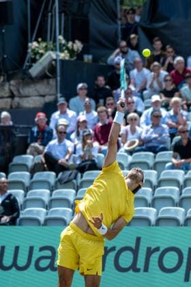 Lorenzo Musetti ITA xettx, Germany, Stuttgart, 15 06 2024, Tennis, Boss Open, 2024, Semifinal, L Musetti ITA M Berrettini ITA , TC Weissenhof, Center Court Photo A2 Bildagentur Peter Hartenfelser