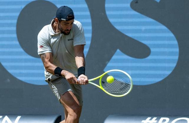 Matteo Berrettini ITA xettx, Germany, Stuttgart, 15 06 2024, Tennis, Boss Open, 2024, Semifinal, L Musetti ITA M Berrettini ITA , TC Weissenhof, Center Court Photo A2 Bildagentur Peter Hartenfelser