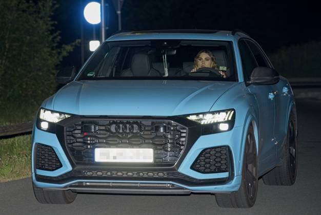 Return of the German national soccer team from Munich after the match against Scotland to the Homeground quarters on the adidas campus in Herzogenaurach on 15 06 2024 Alicia, wife of Robert Andrich arrives at 2 19 Return of the German national soccer team to Herzogenaurach on 15 06 2024