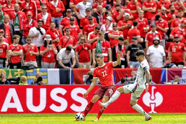 COLOGNE, RheinEnergie Stadium, 15-06-2024 , European Football Championship Euro2024, Group stage match no.2 between Hungary and Switzerland. Switzerland player Fabian Schar Hungary - Switzerland (Euro2024)  x25494586x Copyright: