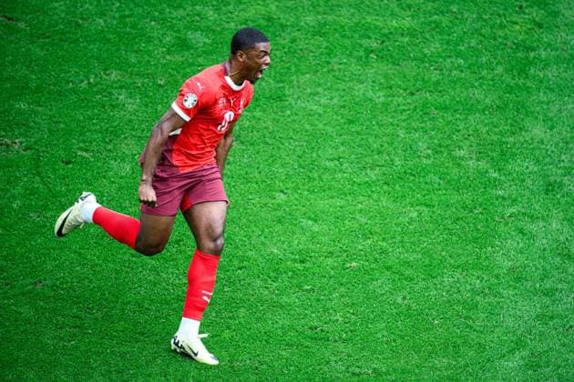 Sport Bilder des Tages COLOGNE, GERMANY - 15 JUNE, 2024: Kwadwo Duah, The football match of EURO 2024 Hungary vs. Switzerland at Rhein Energie Stadion  Copyright: xVITALIIxKLIUIEVx