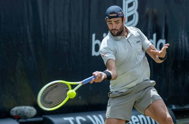 Matteo Berrettini ITA xettx, Germany, Stuttgart, 15 06 2024, Tennis, Boss Open, 2024, Semifinal, L Musetti ITA M Berrettini ITA , TC Weissenhof, Center Court Photo A2 Bildagentur Peter Hartenfelser