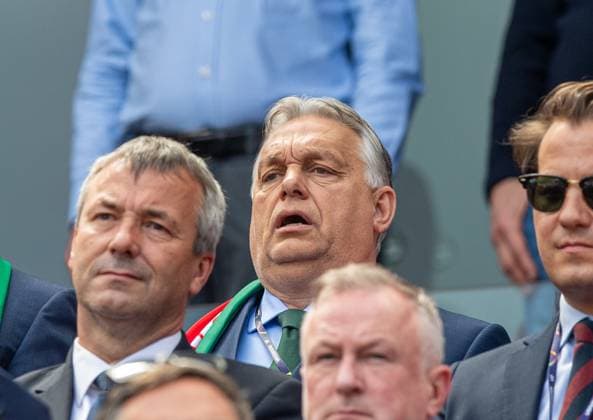 EURO 2024, Hungary - Switzerland, Viktor Orban in the stands