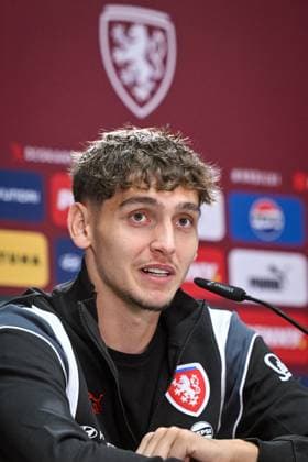 Striker Mojmir Chytil attends a press conference, PK, Pressekonferenz of Czech national football team within the European Football Championships, Norderstedt, Germany, June 15, 2024. (CTKxPhoto VitxSimanek) CTKPhotoP2024061503476  CTKPhotoP2024061503476