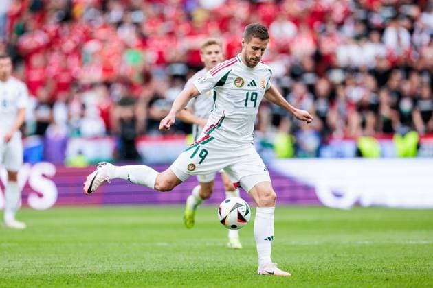 UEFA EURO 2024 Hungary Switzerland 14 06 2024 Barnabas Varga Hungary, 19 on the ball UEFA EURO 2024 Hungary Switzerland Cologne Stadium, Cologne on 15 06 2024 Copyright: xBEAUTIFULxSPORTS Wunderlx