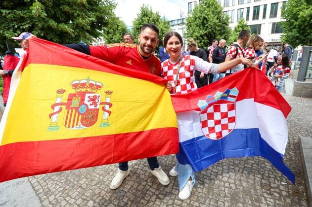 EURO 2024, Spain - Croatia, fans on the move in Berlin