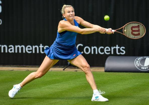 Sport Tennis, ecotrans Ladies Open 2024 in Berlin 15 06 2024, xdanx, Sport Tennis, ecotrans Ladies Open 2024 in Berlin, v l Katerina Siniakova CZE in action Berlin Steffi Graf Stadion Berlin Germany DE Copyright: xDanielxLakomskix