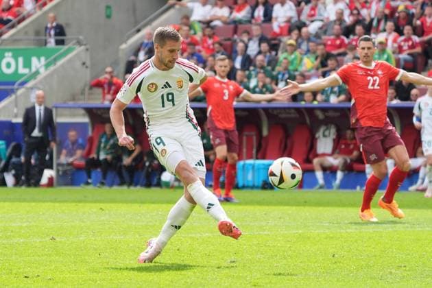 Barnabas Varga Hungary, Hungary, 19 draws from Cologne 15 06 2024 Switzerland vs Hungary, EURO2024 M2, Group A, EM Arena Cologne