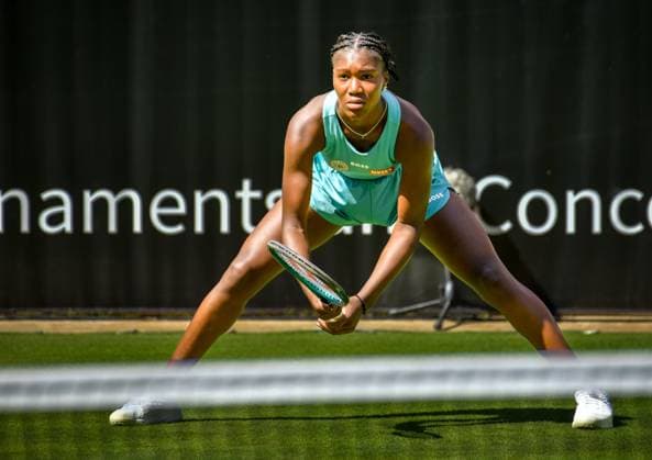 Sport Tennis, ecotrans Ladies Open 2024 in Berlin 15 06 2024, xdanx, Sport Tennis, ecotrans Ladies Open 2024 in Berlin, v l Noma Noha Akugue GER concentrated Berlin Steffi Graf Stadion Berlin Germany DE Copyright: xDanielxLakomskix